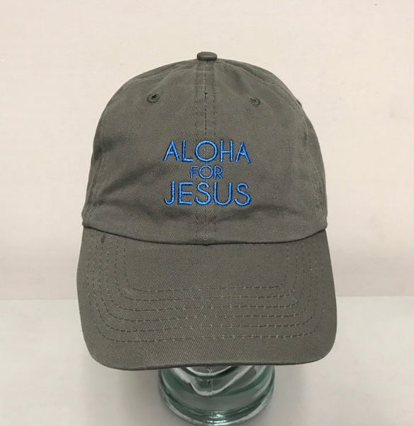 Aloha for Jesus Dad Hat Army Green