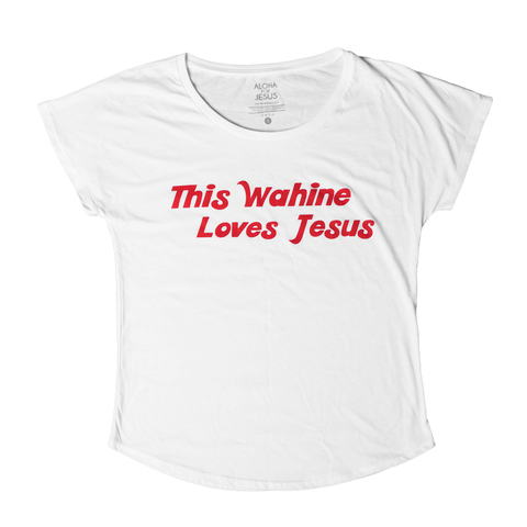 Short Sleeve WAHINE T-Shirt-White