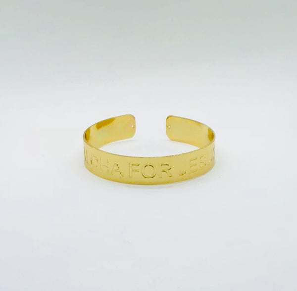 Aloha for Jesus Cuff Bracelet