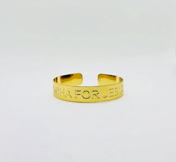 Aloha for Jesus Cuff Bracelet