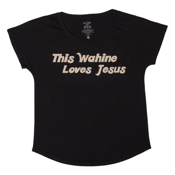 Short Sleeve WAHINE T-Shirt-Black