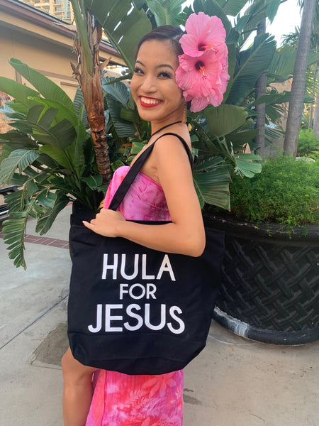 Large Canvas Carryall Bag-Hula for Jesus