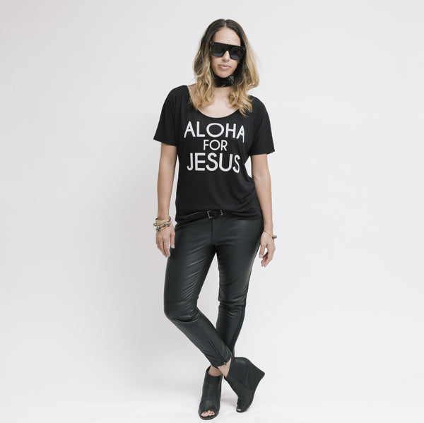 Short Sleeve Logo T-Shirt-Black with White Logo