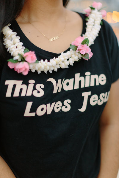 Short Sleeve WAHINE T-Shirt-Black