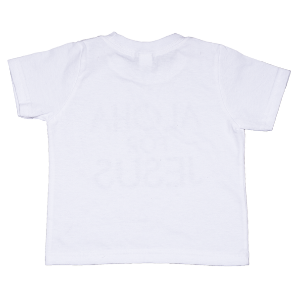 Short Sleeve White T-Shirt with Black Logo