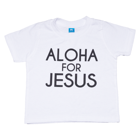 Short Sleeve White T-Shirt with Black Logo