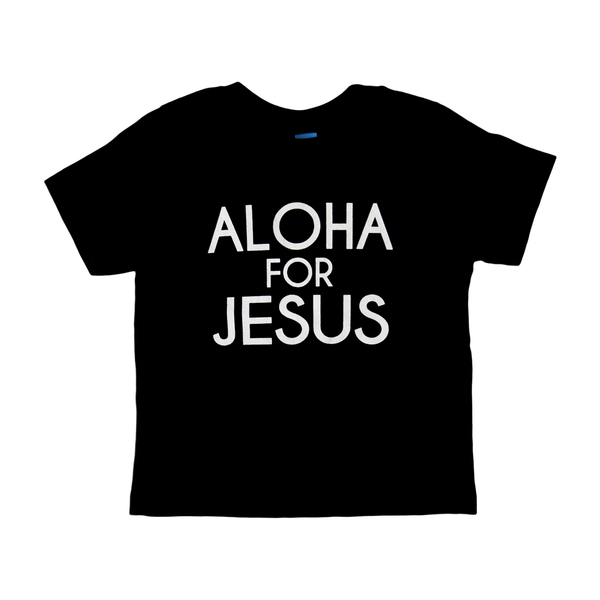 Short Sleeve Black T-Shirt with White Logo
