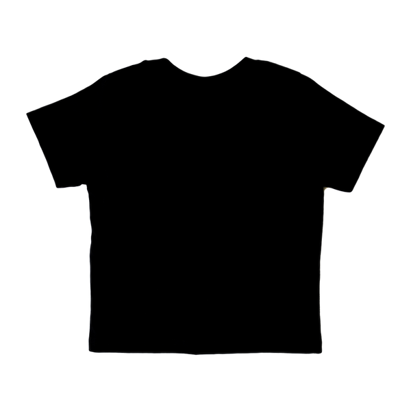 Short Sleeve Black T-Shirt with White Logo